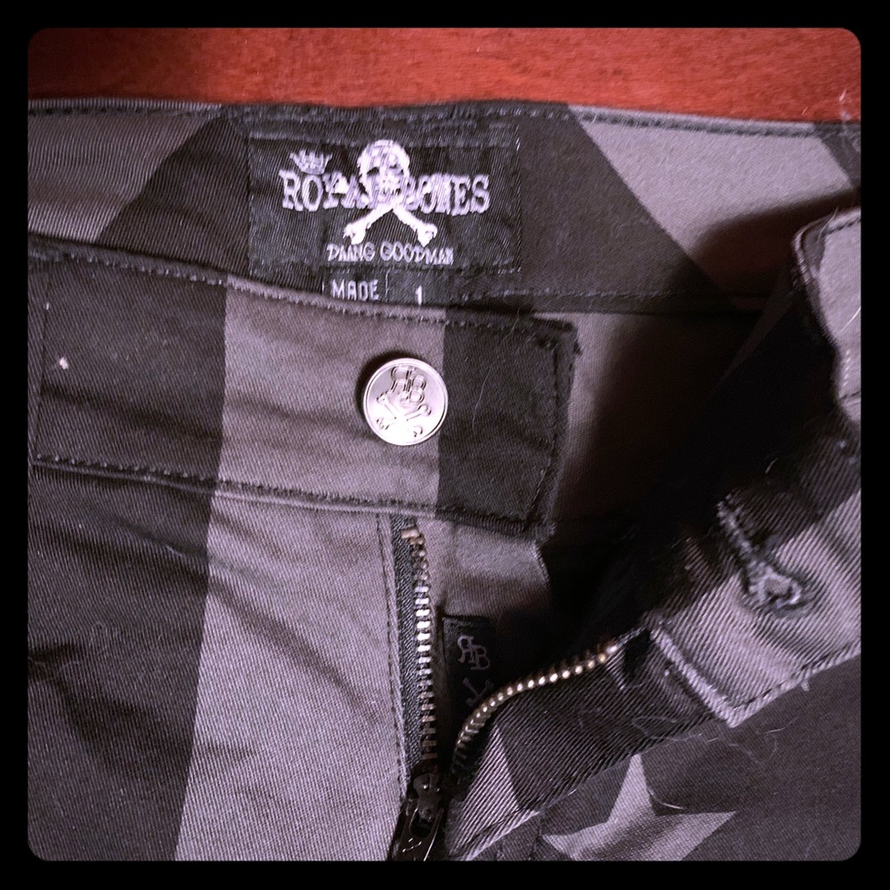 Royal Bones split leg juniors jeans